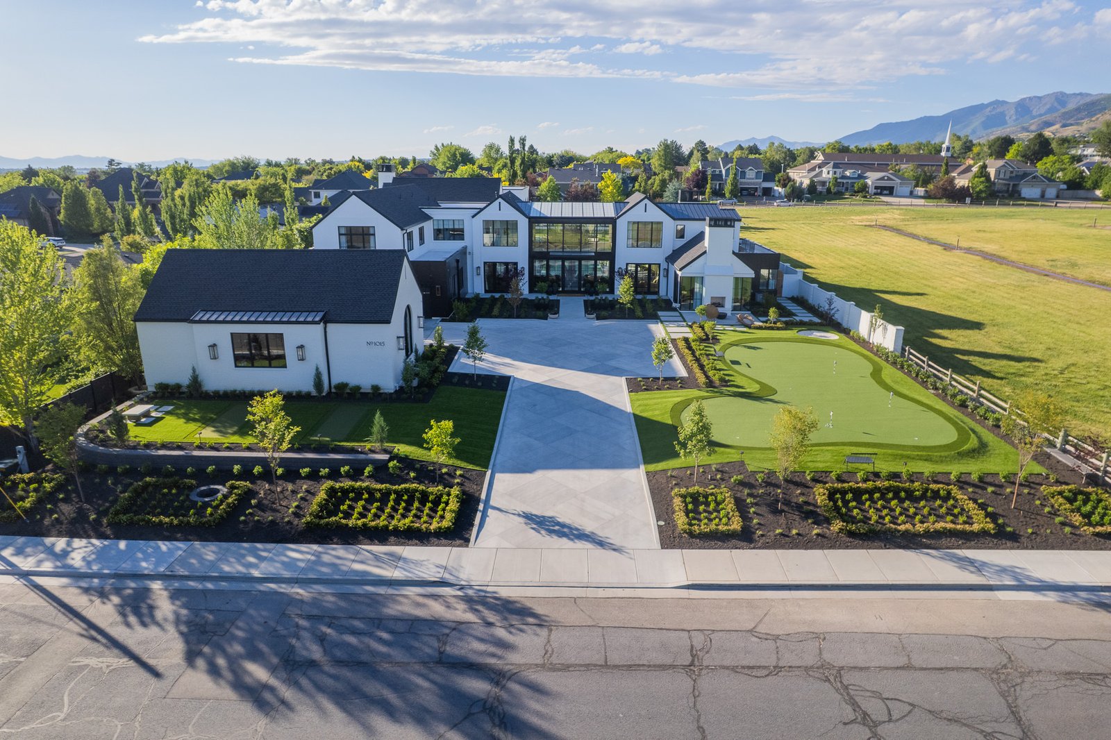 Graded Northern Utah building site prepared for landscape construction